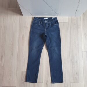 Levis Jeans Womens 30x30 Blue Dark Wash Mid Rise Skinny Classic Stretch Denim